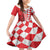 Custom Croatia Family Matching Mermaid Dress and Hawaiian Shirt Checkerboard Hrvatska Simple Style