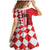 Custom Croatia Family Matching Mermaid Dress and Hawaiian Shirt Checkerboard Hrvatska Simple Style