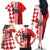 Custom Croatia Family Matching Off The Shoulder Long Sleeve Dress and Hawaiian Shirt Checkerboard Hrvatska Simple Style