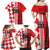 Custom Croatia Family Matching Off Shoulder Maxi Dress and Hawaiian Shirt Checkerboard Hrvatska Simple Style