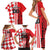 Custom Croatia Family Matching Short Sleeve Bodycon Dress and Hawaiian Shirt Checkerboard Hrvatska Simple Style