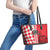 Custom Croatia Leather Tote Bag Checkerboard Hrvatska Simple Style - Wonder Print Shop