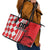 Custom Croatia Leather Tote Bag Checkerboard Hrvatska Simple Style - Wonder Print Shop