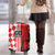 Custom Croatia Luggage Cover Checkerboard Hrvatska Simple Style - Wonder Print Shop