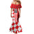 Custom Croatia Mermaid Dress Checkerboard Hrvatska Simple Style - Wonder Print Shop