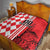 Custom Croatia Quilt Checkerboard Hrvatska Simple Style