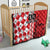 Custom Croatia Quilt Checkerboard Hrvatska Simple Style