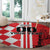 Custom Croatia Round Carpet Checkerboard Hrvatska Simple Style