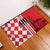 Custom Croatia Rubber Doormat Checkerboard Hrvatska Simple Style