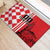 Custom Croatia Rubber Doormat Checkerboard Hrvatska Simple Style