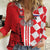 Custom Croatia Women Casual Shirt Checkerboard Hrvatska Simple Style