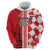 Custom Croatia Zip Hoodie Checkerboard Hrvatska Simple Style