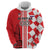 Custom Croatia Zip Hoodie Checkerboard Hrvatska Simple Style