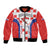 Custom Croatia Checkerboard Bomber Jacket Simple Style