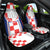 Custom Croatia Checkerboard Car Seat Cover Simple Style - Wonder Print Shop