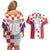 Custom Croatia Checkerboard Couples Matching Off Shoulder Short Dress and Hawaiian Shirt Simple Style - Wonder Print Shop