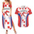 Custom Croatia Checkerboard Couples Matching Summer Maxi Dress and Hawaiian Shirt Simple Style - Wonder Print Shop