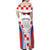 Custom Croatia Checkerboard Family Matching Off Shoulder Maxi Dress and Hawaiian Shirt Simple Style