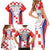 Custom Croatia Checkerboard Family Matching Short Sleeve Bodycon Dress and Hawaiian Shirt Simple Style