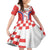 Custom Croatia Checkerboard Family Matching Summer Maxi Dress and Hawaiian Shirt Simple Style