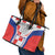 Custom Croatia Checkerboard Leather Tote Bag Simple Style - Wonder Print Shop