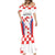 Custom Croatia Checkerboard Mermaid Dress Simple Style - Wonder Print Shop