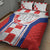 Custom Croatia Checkerboard Quilt Bed Set Simple Style