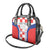 Custom Croatia Checkerboard Shoulder Handbag Simple Style