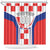 Custom Croatia Checkerboard Shower Curtain Simple Style