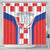 Custom Croatia Checkerboard Shower Curtain Simple Style