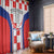 Custom Croatia Checkerboard Window Curtain Simple Style - Wonder Print Shop