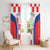 Custom Croatia Checkerboard Window Curtain Simple Style - Wonder Print Shop