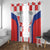 Custom Croatia Checkerboard Window Curtain Simple Style - Wonder Print Shop