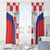 Custom Croatia Checkerboard Window Curtain Simple Style - Wonder Print Shop