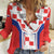 Custom Croatia Checkerboard Women Casual Shirt Simple Style