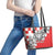 Personalized Croatia Leopard Heads Leather Tote Bag With Iris - Wonder Print Shop