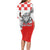 Personalized Croatia Leopard Heads Long Sleeve Bodycon Dress With Iris - Wonder Print Shop