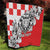 Personalized Croatia Leopard Heads Quilt With Iris