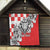 Personalized Croatia Leopard Heads Quilt With Iris