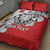 Personalized Croatia Leopard Heads Quilt Bed Set With Iris - Wonder Print Shop