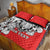 Personalized Croatia Leopard Heads Quilt Bed Set With Iris - Wonder Print Shop