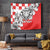 Personalized Croatia Leopard Heads Tapestry With Iris