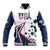 Custom USA Summer Sport 2024 Baseball Jacket Eiffel Tower 2024 - Wonder Print Shop