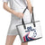 Custom USA Summer Sport 2024 Leather Tote Bag Eiffel Tower 2024