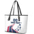 Custom USA Summer Sport 2024 Leather Tote Bag Eiffel Tower 2024