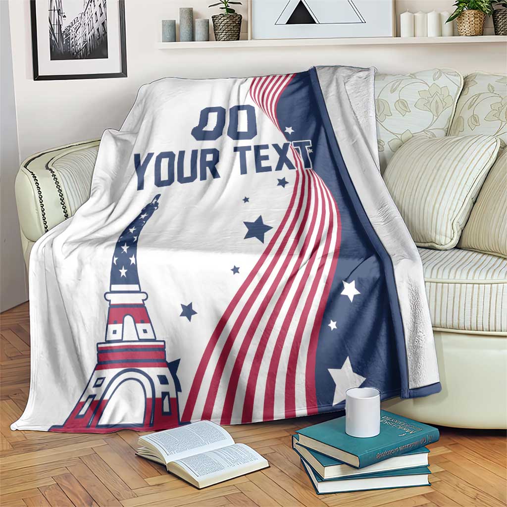 Custom USA Summer Sport 2024 Blanket Flag Of The United States