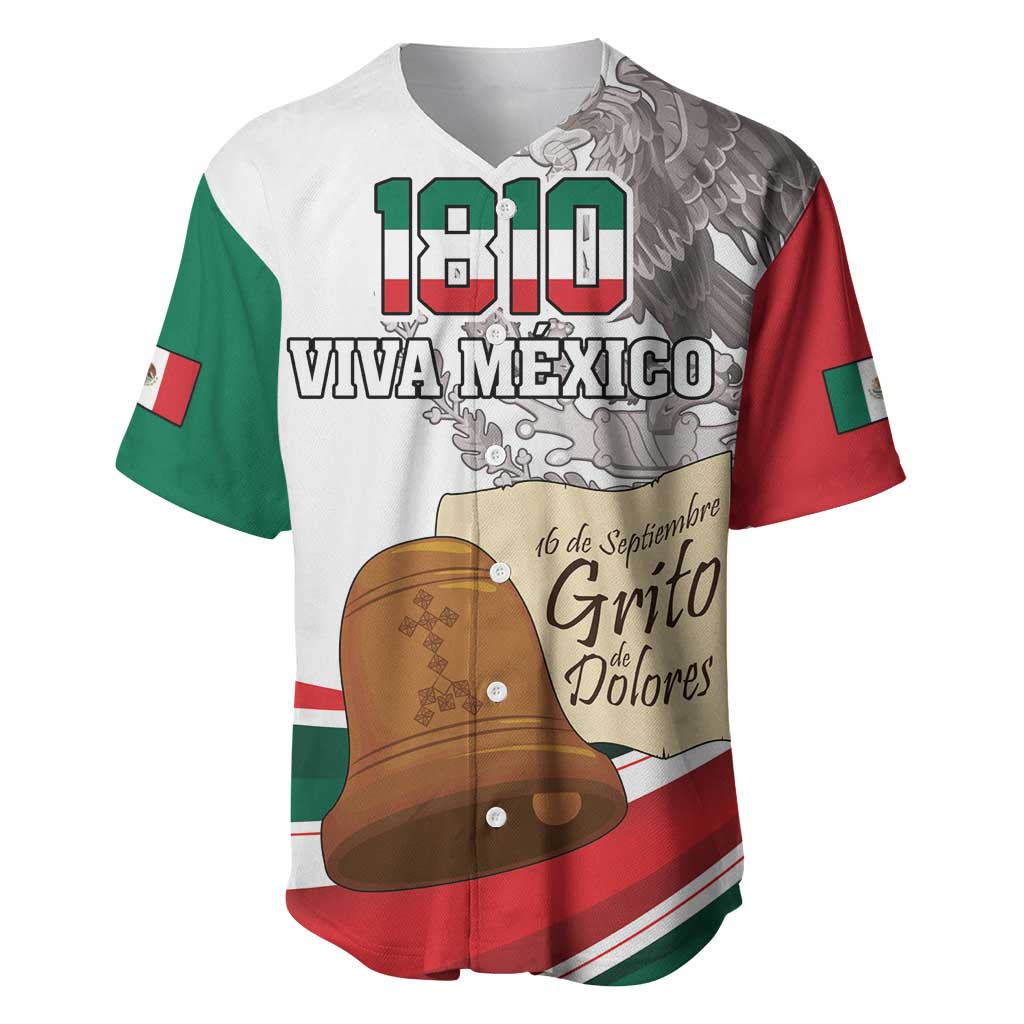 Custom Mexico Independence Day Baseball Jersey El Grito De Independencia - Wonder Print Shop