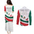 Custom Mexico Independence Day Couples Matching Puletasi and Long Sleeve Button Shirt El Grito De Independencia