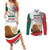 Custom Mexico Independence Day Couples Matching Summer Maxi Dress and Long Sleeve Button Shirt El Grito De Independencia