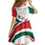 Custom Mexico Independence Day Family Matching Off The Shoulder Long Sleeve Dress and Hawaiian Shirt El Grito De Independencia